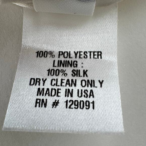 Prabal Gurung Knee Length Pencil Skirt Abstract Floral Print Satin Yellow 10 - Picture 11 of 11